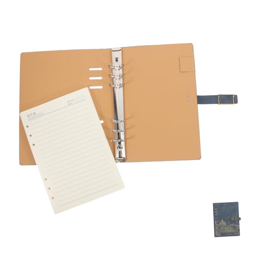 minkissy Loseblattnotiz Notizbuch Planen Sie Die Aufzeichnung Von Notizblöcken Buch Zum Täglichen Schreiben Tägliches Planungsbuch Notizbücher Aus Pu-leder Schreibbuch Papier Himmelblau von minkissy