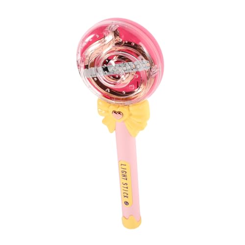 minkissy Musikalischer LED Leuchtstab für Farbigem Licht und Soundeffekten Rosa Partyzubehör für Geburtstagsfeiern Cosplay und Festliche Dekoration Batteriebetrieben ohne Batterien von minkissy