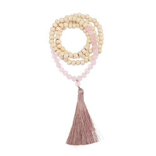 minkissy Natürliche Holzperlen Kette mit Quasten Dekorative Wandanhänger und Heimdekoration für Nordic Style Langlebig und für DIY Projekte minkissy Natürliche Holzperlen Kette mit Quasten Dekorative Wandanhänger und Heimdekoration für Nordic Style Langlebig und für DIY Projekte von minkissy