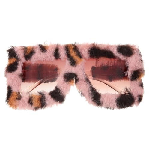 minkissy Niedliche Pelzige Katzenaugen-sonnenbrille Für Erwachsene Lustige Partybrille Flauschige Sonnenbrille Stilvoll Und Trendig von minkissy