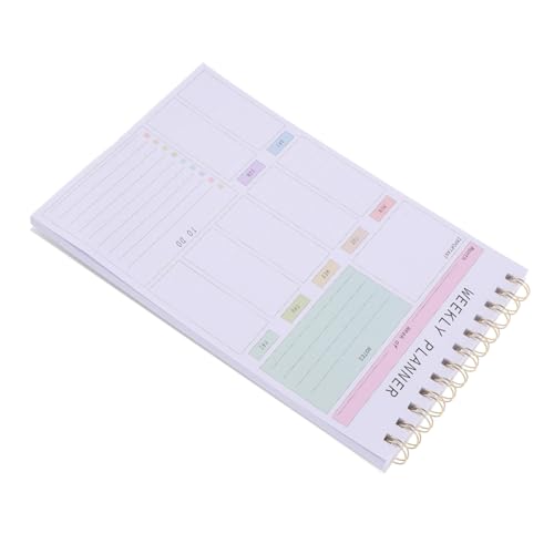 minkissy Notizbuch Wochenkalender Wochenplaner Schreibtisch Weekly Planer Planenplaner Notizblock-Spirale Täglicher Planer Zeitschriftenplaner Notizblock zu machen Planer zu tun Papier minkissy Notizbuch Wochenkalender Wochenplaner Schreibtisch Weekly Planer Planenplaner Notizblock-Spirale Täglicher Planer Zeitschriftenplaner Notizblock zu machen Planer zu tun Papier von minkissy