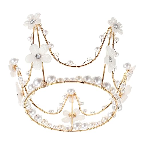 minkissy Perlenschmuck Kronenform Tortenornament Elegante Party Dekoration für Hochzeit Geburtstagskuchen Festlich Geeignet für Braut und Festliche Anlässe minkissy Perlenschmuck Kronenform Tortenornament Elegante Party Dekoration für Hochzeit Geburtstagskuchen Festlich Geeignet für Braut und Festliche Anlässe von minkissy