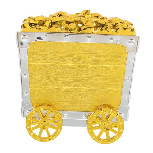minkissy Plastik Schatzkiste Minenwagen Kinderparty Deko Kreativitätsfördernd Kinderspielzeug Kinderzimmer Geeignet Robuster Mini Trolley Schatztruhe von minkissy