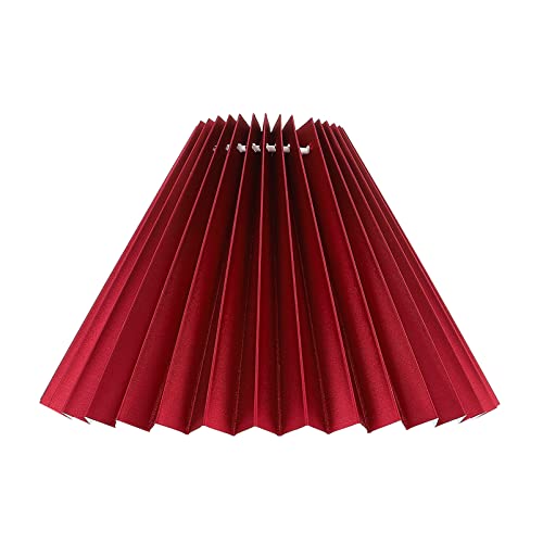 minkissy Plissee Lampenschirm Falten Lampenschirm Ersatz E27 Tuch Lampenschirm Dekorativer Plissee Lampenschirm für Heimwein Rot minkissy Plissee Lampenschirm Falten Lampenschirm Ersatz E27 Tuch Lampenschirm Dekorativer Plissee Lampenschirm für Heimwein Rot von minkissy