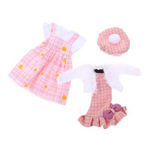 minkissy Puppenkleidung Teilig aus Waschbarem Plüschstoff Zartes Puppenkleid mit Dekorativem Blumenmuster Robustes Meerjungfrau Kostüm für Mädchen Einfach Anzuziehen Fördert von minkissy