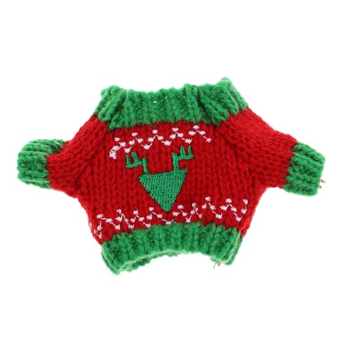 minkissy Puppenkleidung Zum Anziehen Aus Plüschstoff Weihnachtsdesign Puppenpullover Vielseitig Für Jahreszeiten Exquisit Mit Details von minkissy