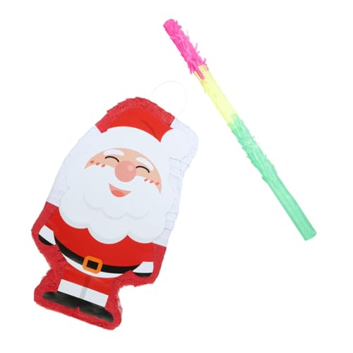 minkissy Santa Claus Pinata mit Dekorative Weihnachtsfeier Pinata für Kinderparty Bunte Weihnachtsmann Form als Party Deko und Geschenkidee von minkissy