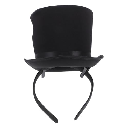 minkissy Schwarzer Kleiner Zylinderhut Partyhut Leichtes Festival Kostümaccessoire für Bankett Bühnenauftritte Cosplay Haarschmuck minkissy Schwarzer Kleiner Zylinderhut Partyhut Leichtes Festival Kostümaccessoire für Bankett Bühnenauftritte Cosplay Haarschmuck von minkissy