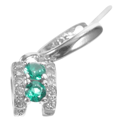minkissy Silber Kettenverschluss für Halsketten Armbänder Stilvoller Anhängerverschluss mit Zirkonia für DIY Schmuckprojekte Edelsteinverzierungen von minkissy