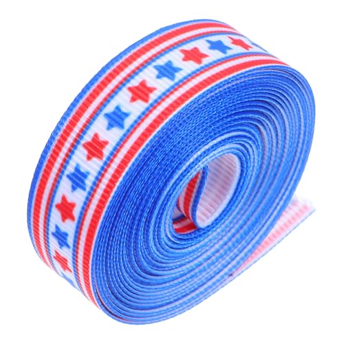 minkissy Unabhängigkeitstag Band Polyester mit Sternen und Streifen Patriotisches Geschenkband für Diy Bastelprojekte Gedenktag und Feiertagsdekorationen minkissy Unabhängigkeitstag Band Polyester mit Sternen und Streifen Patriotisches Geschenkband für Diy Bastelprojekte Gedenktag und Feiertagsdekorationen von minkissy