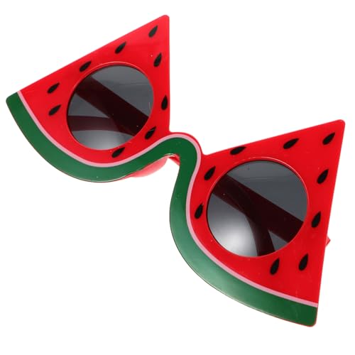 minkissy Wassermelonengläser Dekorationen Wassermelonenzubehör Erwachsene Lustig Party Comedy-brille Sonnenbrille Sommer Verrückt Kind Einzigartige Brille Form Thematisiert Abs Rot von minkissy