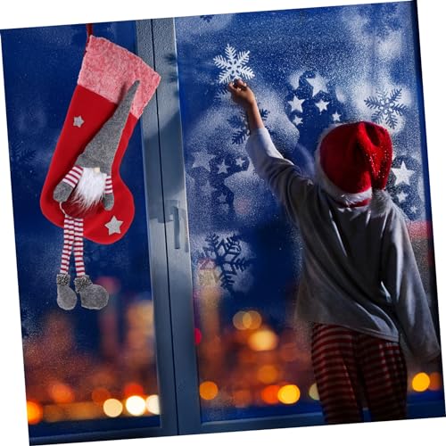 minkissy Weihnachtsstrumpf Plüsch Dekoration Kamin Hängend Weihnachtsbaum Ornament Geschenkbeutel Rote Xmas Socke Festliche Weihnachtsdeko für Zuhause und Party von minkissy