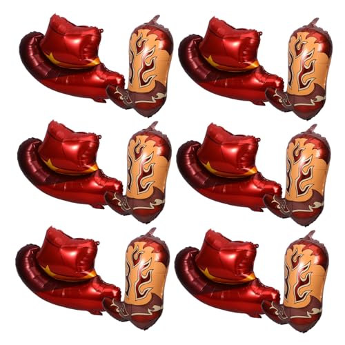 minkissy Western Party Ballons Teiliges aus Langlebiger Aluminiumfolie mit Cowboyhut und Stiefel Faderesistente Western Dekoration für Cowgirl Geburtstagsfeiern und Indoor Outdoor Partys minkissy Western Party Ballons Teiliges aus Langlebiger Aluminiumfolie mit Cowboyhut und Stiefel Faderesistente Western Dekoration für Cowgirl Geburtstagsfeiern und Indoor Outdoor Partys von minkissy