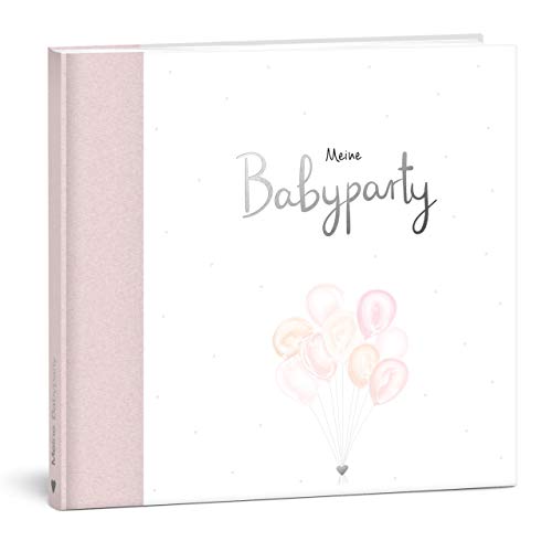 mintkind® Gästebuch "Meine Babyparty" Rosa I Babyparty Geschenk Junge & Mädchen I Baby Shower & Babyparty Deko I Gender Reveal Party Deko I Baby Fotoalbum zum selbstgestalten von mintkind