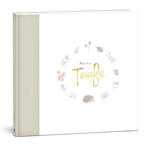 mintkind® Gästebuch Meine Taufe Wald I für Junge & Mädchen | Taufbuch, Taufgeschenk, Taufalbum, Erinnerungsbuch I 72 Innenseiten für Glückwünsche, Fotos und Mehr | Gästebuch Taufe Gastgeschenk von mintkind