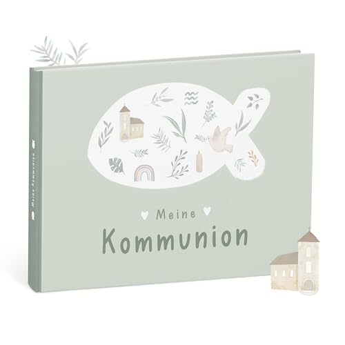 mintkind Erinnerungsalbum Meine Kommunion Salbei – Geschenk zur Kommunion für Jungen und Mädchen – liebevoll gestaltetes Fotoalbum zum Selbstgestalten – perfekte Erinnerung an einen besonderen Tag mintkind Erinnerungsalbum Meine Kommunion Salbei – Geschenk zur Kommunion für Jungen und Mädchen – liebevoll gestaltetes Fotoalbum zum Selbstgestalten – perfekte Erinnerung an einen besonderen Tag von mintkind