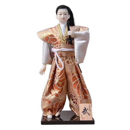 mioosho Japanische Samurais-Puppen, 30,5 cm, männliche Figur in Kimonos für Sammler und Heimdekoration mioosho Japanische Samurais-Puppen, 30,5 cm, männliche Figur in Kimonos für Sammler und Heimdekoration von mioosho