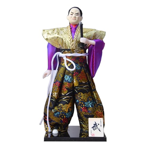 mioosho Japanische Samurais-Puppen, 30,5 cm, männliche Figur in Kimonos für Sammler und Heimdekoration mioosho Japanische Samurais-Puppen, 30,5 cm, männliche Figur in Kimonos für Sammler und Heimdekoration von mioosho