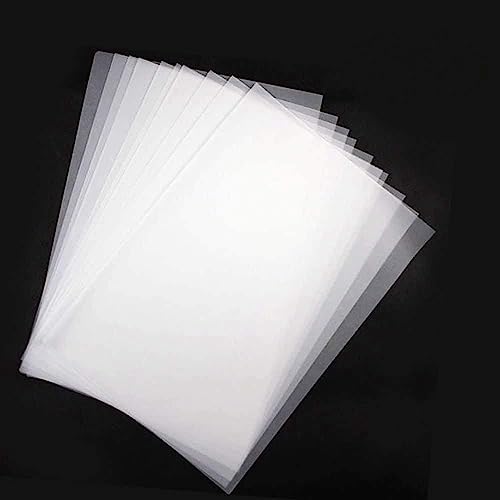 Transparentpapier 50 Blatt bedruckbar Weiß DIN A4 70g/qm zum Bedrucken, Zeichnen, Basteln, Gestalten Papier Transparent (70g 50 Blatt) von mirito