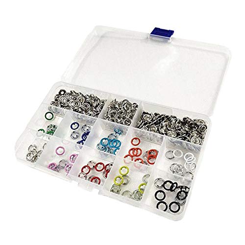 100 Set Prong Ring Druckknöpfe Nähen Knöpfe für DIY Handarbeitsbedarf von misppro