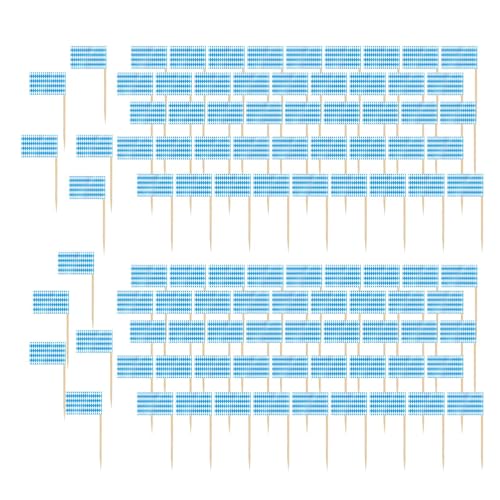 100 Stück Oktoberfest Zahnstocher Flaggen Bayerische Cupcake Toppers Mini Kuchen Picks für Pub Party Supplies Festival Geschirr Dekorationen von misppro