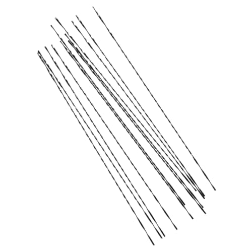 12 Stück Laubsägeblätter, Ersatz, Mehrzweck-Kohlenstoffstahl, manuelle Säge, Drahtschneidewerkzeuge für Tischlerei und Holzbearbeitung, Durchmesser 0,7 mm von misppro
