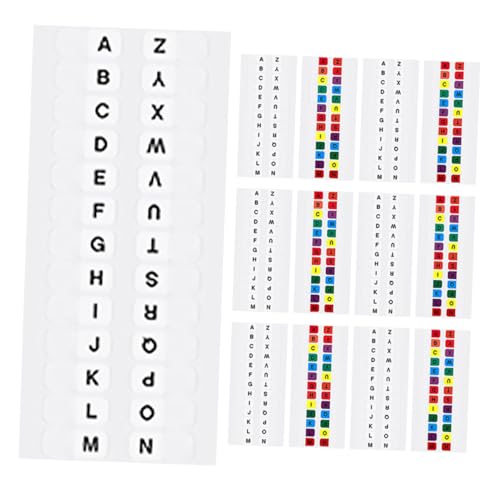 20 Sets bunte A-Register, selbstklebende Buchstaben-Etiketten – vielseitige Lesezeichen für Schule, Büro, einfache Organisation und schnelle Referenz mit PVC-Material 20 Sets bunte A-Register, selbstklebende Buchstaben-Etiketten – vielseitige Lesezeichen für Schule, Büro, einfache Organisation und schnelle Referenz mit PVC-Material von misppro