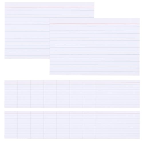 200 Blatt linierte Karteikarten, breit liniert, zum Lernen, schweres Papier, 14 cm 200 Blatt linierte Karteikarten, breit liniert, zum Lernen, schweres Papier, 14 cm von misppro
