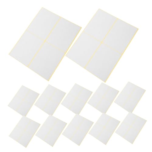 30 Blatt selbstklebende Adressaufkleber - beschreibbare Versandetiketten für Drucker - 4 Etiketten pro Bogen - für Umzug & Versand 30 Blatt selbstklebende Adressaufkleber - beschreibbare Versandetiketten für Drucker - 4 Etiketten pro Bogen - für Umzug & Versand von misppro