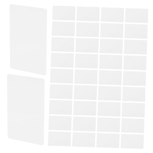 50 doppelseitig bedruckbare PVC-Visitenkarten, glatte Oberfläche, blanko, Plastikkarten zum Basteln und Projekten, 8,5 x 5,4 cm, für Mitgliedschaften und DIY-Designs von misppro