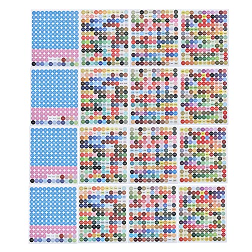 DMC Zahnseide-Nummernschilder zum Organisieren von Nähbedarf, bunt, einzelner Aufkleber, Durchmesser 1,1 cm, einzelner Aufkleber, Durchmesser 1,1 cm, bunt DMC Zahnseide-Nummernschilder zum Organisieren von Nähbedarf, bunt, einzelner Aufkleber, Durchmesser 1,1 cm, einzelner Aufkleber, Durchmesser 1,1 cm, bunt von misppro