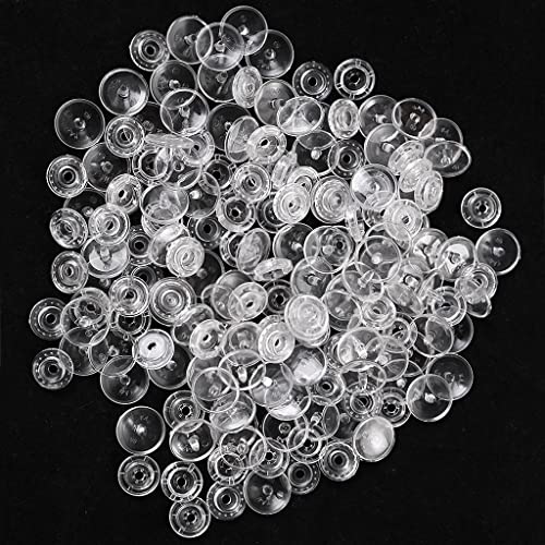 Druckknöpfe aus Kunstharz, T5, 12 mm, transparent, für Nähen, Windeln, Lätzchen und Handwerk, 50 Sets Druckknöpfe aus Kunstharz, T5, 12 mm, transparent, für Nähen, Windeln, Lätzchen und Handwerk, 50 Sets von misppro