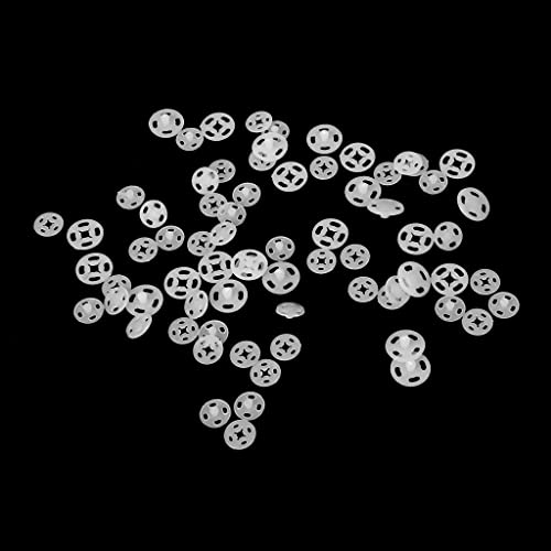 Druckknöpfe aus Kunststoff, 10 mm und 14 mm, 36 Stück, Weiß Druckknöpfe aus Kunststoff, 10 mm und 14 mm, 36 Stück, Weiß von misppro