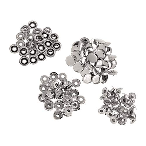 Druckknöpfe aus Metall, zum Nähen, Kleidung, Taschen und Leder, 15 mm, langlebig, 50 Sets Druckknöpfe aus Metall, zum Nähen, Kleidung, Taschen und Leder, 15 mm, langlebig, 50 Sets von misppro