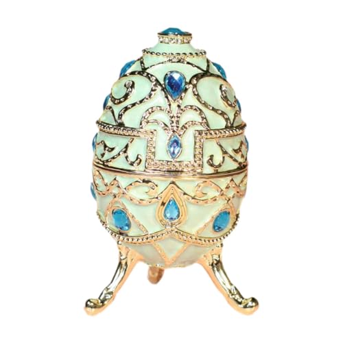 Emaillierte Schmuckschatulle, Ostereier-Stil, Schreibtisch-Handwerk, Geschenk, Neuheit, Heimdekoration, Display, Ornament, Osterdekoration für Ohren, Blau Emaillierte Schmuckschatulle, Ostereier-Stil, Schreibtisch-Handwerk, Geschenk, Neuheit, Heimdekoration, Display, Ornament, Osterdekoration für Ohren, Blau von misppro
