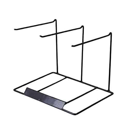 Freistehender Schmuck-Organizer, Metallaufhänger, für Ohrhaken, Halsketten, Schlüsselanhänger, Schmuckstücke, Tischkommode, 21,5 x 7 x 20 cm, 3 Reihen, Weiß Freistehender Schmuck-Organizer, Metallaufhänger, für Ohrhaken, Halsketten, Schlüsselanhänger, Schmuckstücke, Tischkommode, 21,5 x 7 x 20 cm, 3 Reihen, Weiß von misppro
