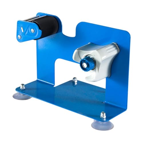 Großer Tisch-Klebebandabroller mit 4 Saugnäpfen, robuster Metallbandabschneider, für Geschenkverpackungen und Bürogebrauch, 24 x 15 x 16 cm von misppro