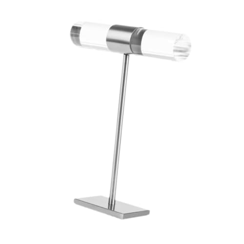 Halskettenhalter, T-Stange, Schmuck-Organizer, Anhänger, Armband, Präsentationsständer, Schmuckturm für Damen, Tischplatte, 20,3 x 22,9 cm, Silber Halskettenhalter, T-Stange, Schmuck-Organizer, Anhänger, Armband, Präsentationsständer, Schmuckturm für Damen, Tischplatte, 20,3 x 22,9 cm, Silber von misppro