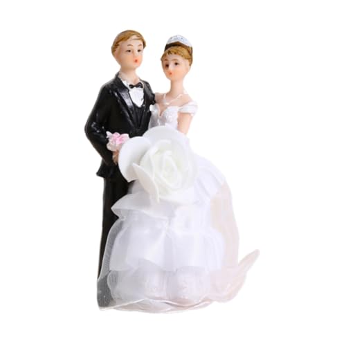 Hochzeitstortenaufsatz, Brautpaar Kuchendekoration, handgefertigtes Accessoire, lustige Romantische Figur für Verlobung, Stil A Hochzeitstortenaufsatz, Brautpaar Kuchendekoration, handgefertigtes Accessoire, lustige Romantische Figur für Verlobung, Stil A von misppro
