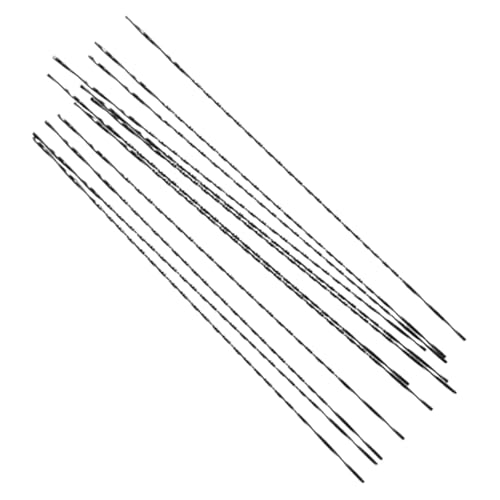 Laubsägeblätter, Karbonstahl, Ersatzschneidewerkzeuge, professionelles Zubehör für Handwerk, Holzbearbeitung, Durchmesser 1,05 mm, 12 Stück von misppro