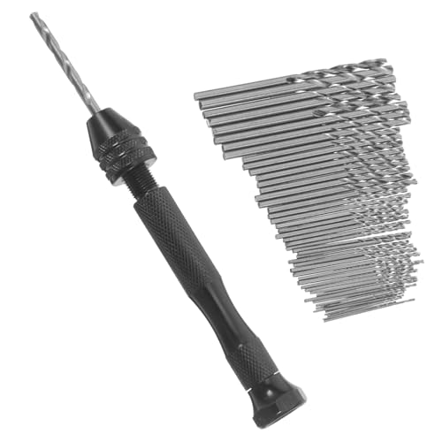 Manuelle Holzbearbeitung Spiralbohrer-Set – Handbohrer & 48 Bits für Harz, Polymer und Holz Handwerk Schmuckherstellung Manuelle Holzbearbeitung Spiralbohrer-Set – Handbohrer & 48 Bits für Harz, Polymer und Holz Handwerk Schmuckherstellung von misppro