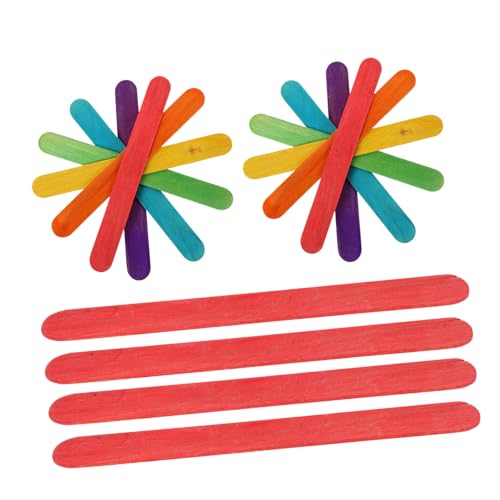 Popsicle Sticks aus Holz, dicke Bastelstäbe für DIY-Projekte Popsicle Sticks aus Holz, dicke Bastelstäbe für DIY-Projekte von misppro