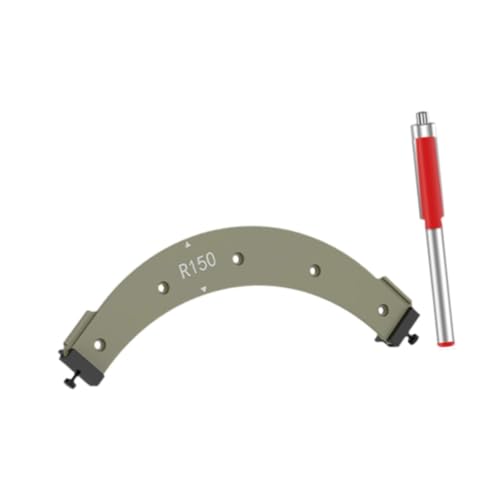 R150 Rund-Eck-Radius-Schablonen-Set für Holzbearbeitung, professionelle Eckradiusführung für Kleiderschrank, Möbel, 7,1 cm (2,8 Zoll) von misppro