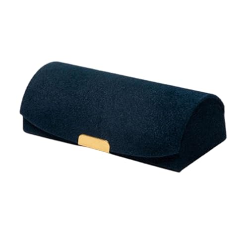 Reise-Schmuckschatulle, tragbar, für Damen, staubdicht, Organisationsbehälter, Reise-Organizer, Vitrine für Armbänder, Ohrstecker, Blau von misppro