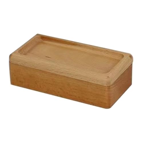Schmuckschatulle aus Holz, für Andenken, Geschenkbox, Schatzaufbewahrung, Organizer, Vitrine für Ohrringe, Ringe, Halsketten, 4 x 6,5 x 13 cm, Buchenholz Schmuckschatulle aus Holz, für Andenken, Geschenkbox, Schatzaufbewahrung, Organizer, Vitrine für Ohrringe, Ringe, Halsketten, 4 x 6,5 x 13 cm, Buchenholz von misppro
