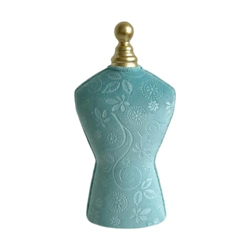 Schmuckständer, professionell, freistehend, Halskettenständer, Anhänger, Schaufensterpuppe, Modellbüste für Juweliergeschäft, Zuhause, 14 x 34,5 cm, Grün Schmuckständer, professionell, freistehend, Halskettenständer, Anhänger, Schaufensterpuppe, Modellbüste für Juweliergeschäft, Zuhause, 14 x 34,5 cm, Grün von misppro