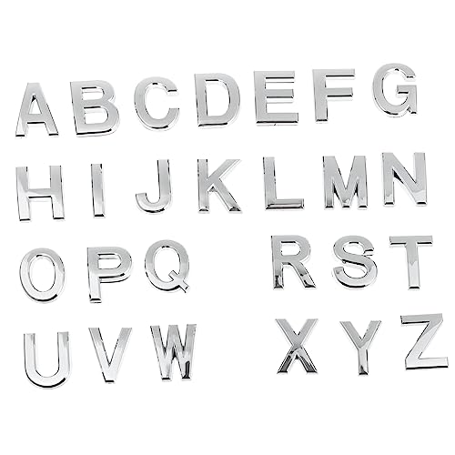 Selbstklebende 3D-Alphabet-Buchstaben-Aufkleber für Zuhause, Garten, Büro, Dekoration, wasserdicht und einfach zu installieren, 26 Stück Selbstklebende 3D-Alphabet-Buchstaben-Aufkleber für Zuhause, Garten, Büro, Dekoration, wasserdicht und einfach zu installieren, 26 Stück von misppro