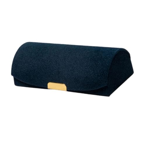 Tragbare Schmuckschatulle für Damen, Reise-Schmuckkästchen, staubdicht, Schmuckkästchen für Halsketten, Ringe, Ohrstecker, 10 x 5 x 3,5 cm, Blau Tragbare Schmuckschatulle für Damen, Reise-Schmuckkästchen, staubdicht, Schmuckkästchen für Halsketten, Ringe, Ohrstecker, 10 x 5 x 3,5 cm, Blau von misppro