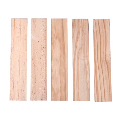 misppro 250 mm lange Holzleisten Holzstäbe für Sandtisch Gebäude Modell Zubehör 250 x 50 x 5 mm von misppro