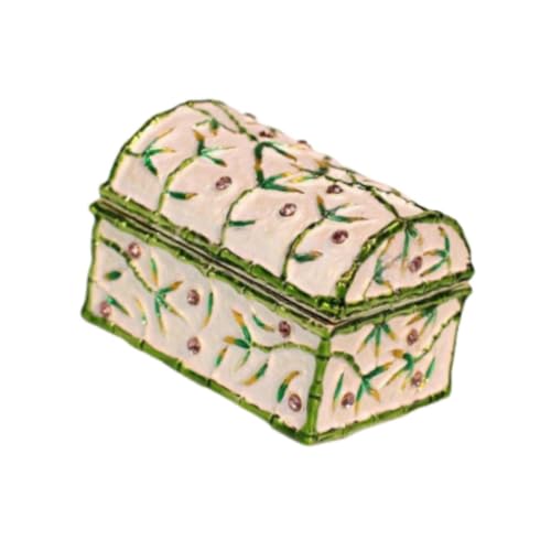 misppro Emaille-Schmuckschatulle mit Scharnier, tragbare Schatztruhe, Schmuckkästchen für Ringe, Schmuckaufbewahrung, 5,6 x 3,6 x 3,7 cm misppro Emaille-Schmuckschatulle mit Scharnier, tragbare Schatztruhe, Schmuckkästchen für Ringe, Schmuckaufbewahrung, 5,6 x 3,6 x 3,7 cm von misppro